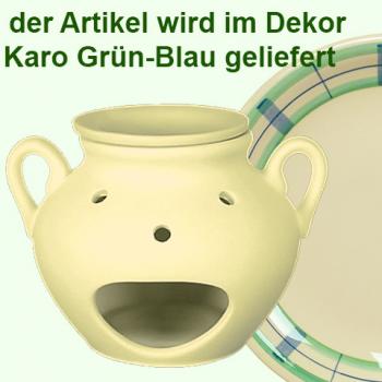 Duftlampe karo grün-blau