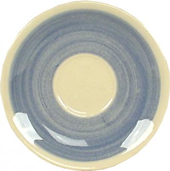 Espresso-Untertasse karo grün-blau