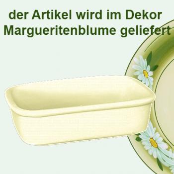 Fischbüchse 12,5 x 8 Dekor Margueritenblume