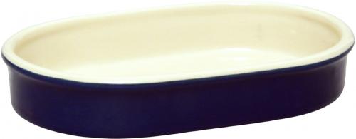 Fischbüchse oval glänzend blau