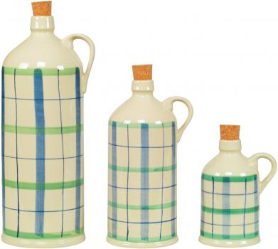Flasche 1,3 karo grün-blau