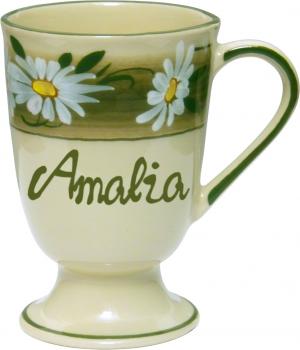Fußtasse mit Schrift