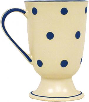 Fußtasse mit Schrift (1 Zeile) Elli blau