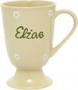Cup with font Gänseblümchen