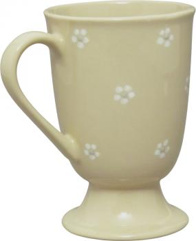 Fußtasse glänzend weiß