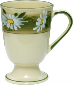 Fußtasse Dekor Margueritenblume