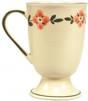 Fußtasse mit Schrift (1 Zeile) Wilde Rose
