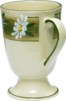Fußtasse Dekor Margueritenblume