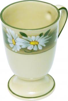 Fußtasse Dekor Margueritenblume