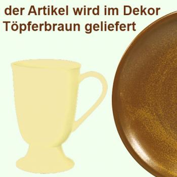 Fußtasse braun