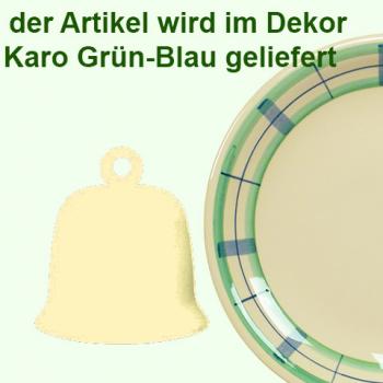 Glocke mittel karo grün-blau