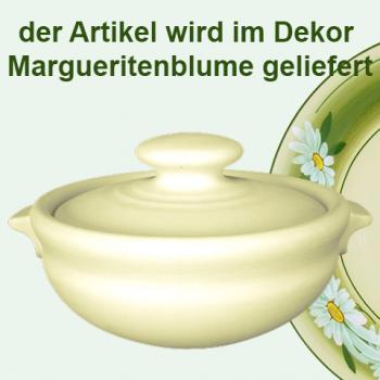 Gurkentopf Dekor Margueritenblume