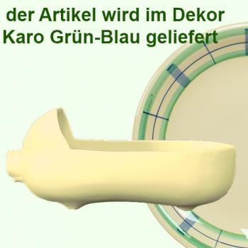 Hackepeterschwein groß karo grün-blau