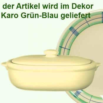 Wursttopf karo grün-blau