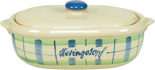 Heringstopf karo grün-blau