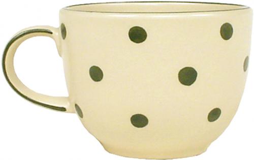 Jumbotasse mit Schrift (1 Zeile) grün