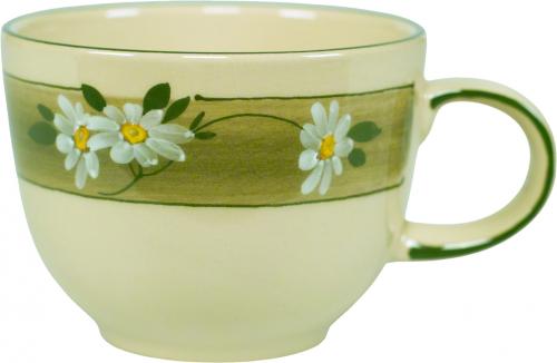 Jumbotasse Dekor Margueritenblume
