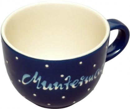 Jumbotasse mit Schrift (2 Zeilen)
