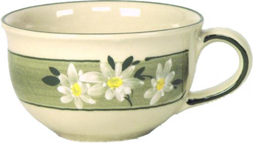 Kaffeeobertasse Dekor Margueritenblume