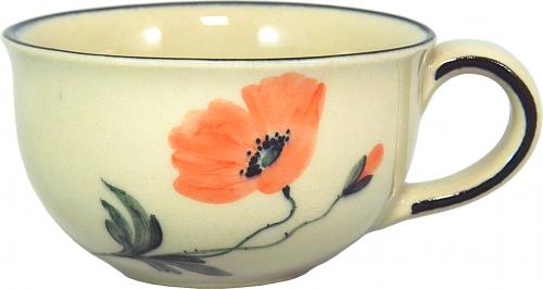 Kaffeeobertasse Mohn