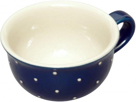 Kaffeeobertasse Blau 1 Punkt