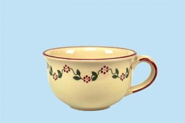 Kaffeeobertasse Vergissmeinnicht bordeaux