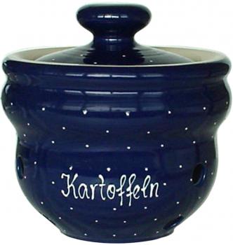 Kartoffeltopf blau 3 Punkt