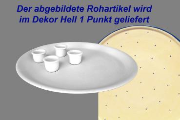 Kerzenteller hell 1 Punkt
