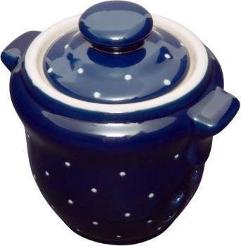 Knoblauchtopf blau 1 Punkt