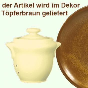 Knoblauchtopf braun