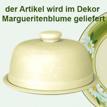 Käseglocke mit Platte 20 Dekor Margueritenblume