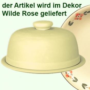Käseglocke mit Platte 20 Wilde Rose