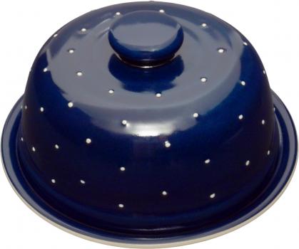 Käseglocke mit Platte 20 blau 1 Punkt
