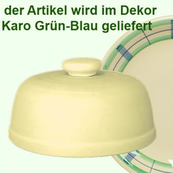 Käseglocke 20 obere karo grün-blau