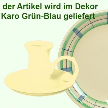 Leuchter Nachtlicht karo grün-blau