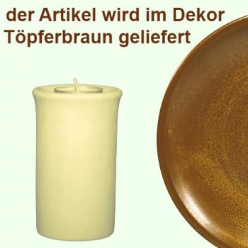 Leuchter Teelicht 11 braun