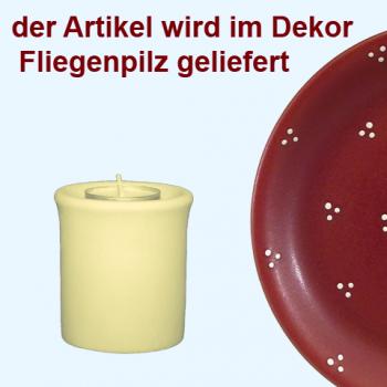 Leuchter Teelicht 7,5 Fliegenpilz