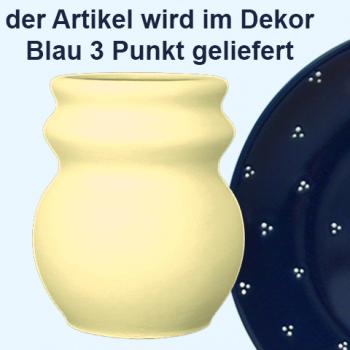 Löffeltopf blau 3 Punkt