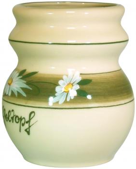 Löffeltopf Dekor Margueritenblume