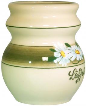 Löffeltopf Dekor Margueritenblume