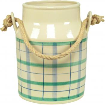 Milchkanne 23 cm blau 1 Punkt - Kopie