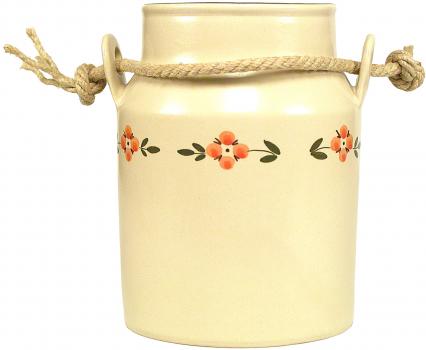 Milchkanne H 23 cm Wilde Rose