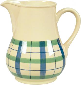 Milchtopf 0,75 karo grün-blau