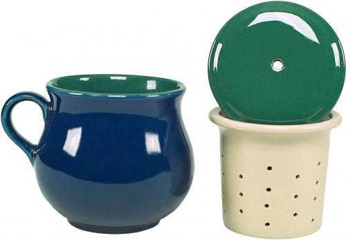 Mollytasse mit Sieb und Deckel Uta