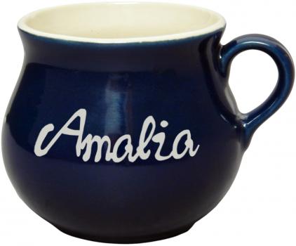 Mollytasse klein 0,25 mit Schrift (1 Zeile)