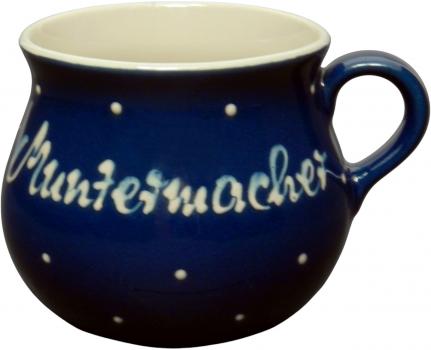 Mollytasse big with font Blue 1 point
