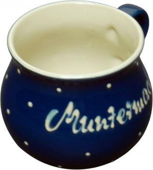 Mollytasse big with font Blue 1 point