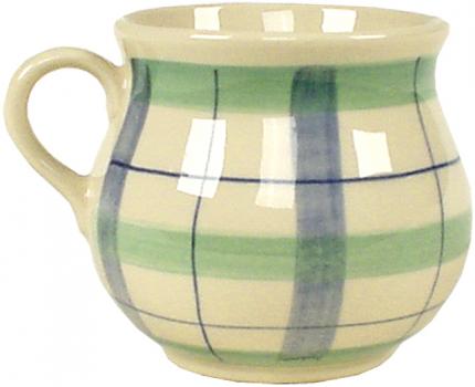 Mollytasse karo grün-blau