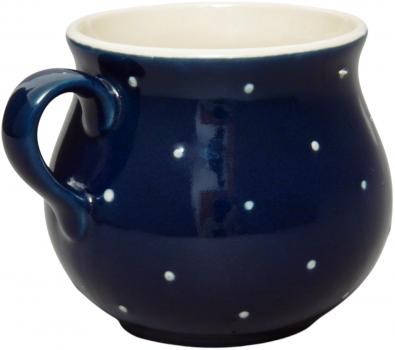 Mollytasse groß 0,4 blau 1 Punkt