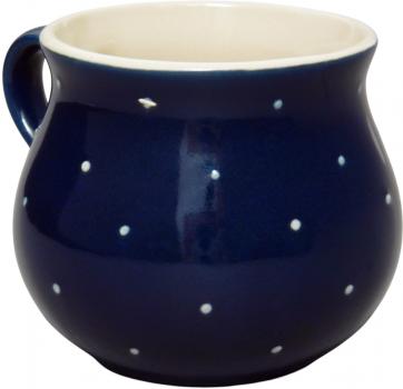 Mollytasse groß 0,4 blau 1 Punkt